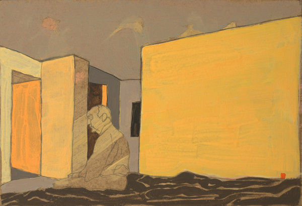 Pans III - 21x30 - tempera